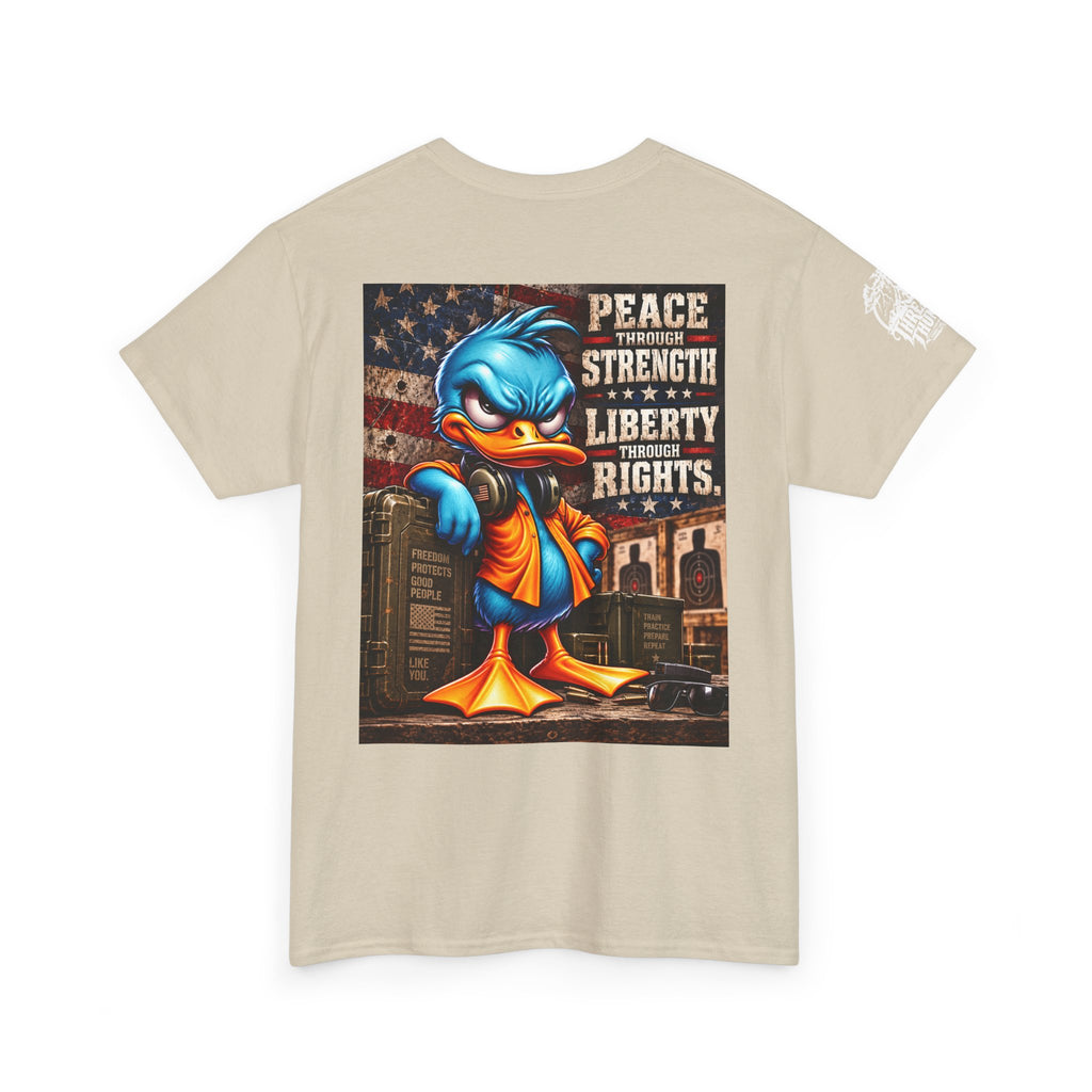 Peace Through Strength, Liberty Through Rights Back Graphic Tee