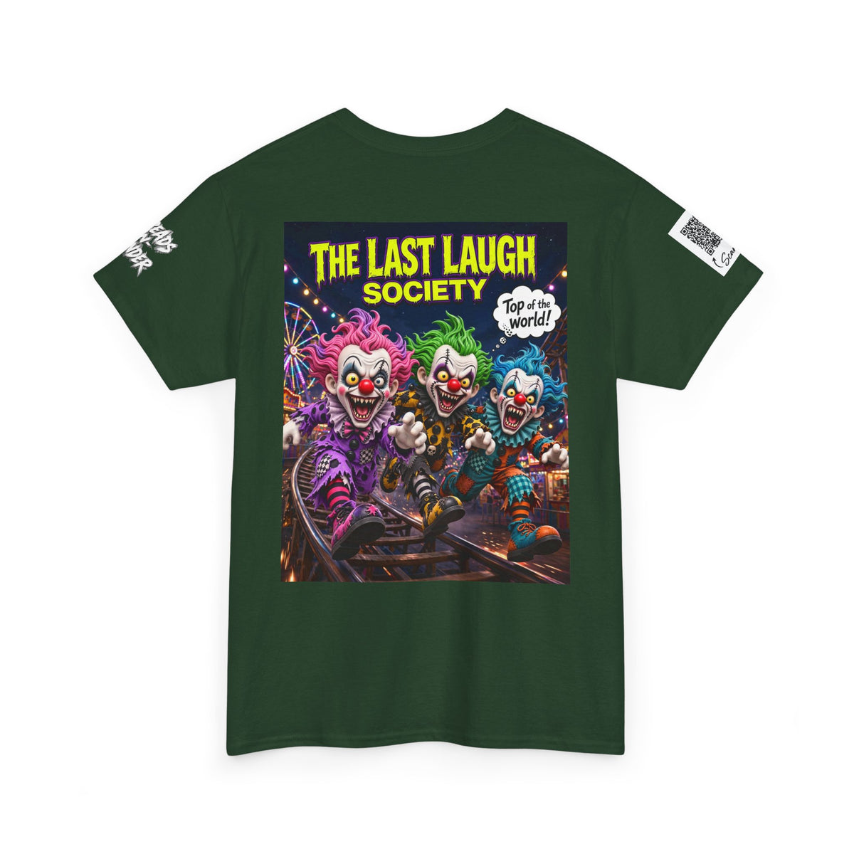 The Last Laugh Society Tee #141 — Carnival Clown Horror Graphic T-Shirt