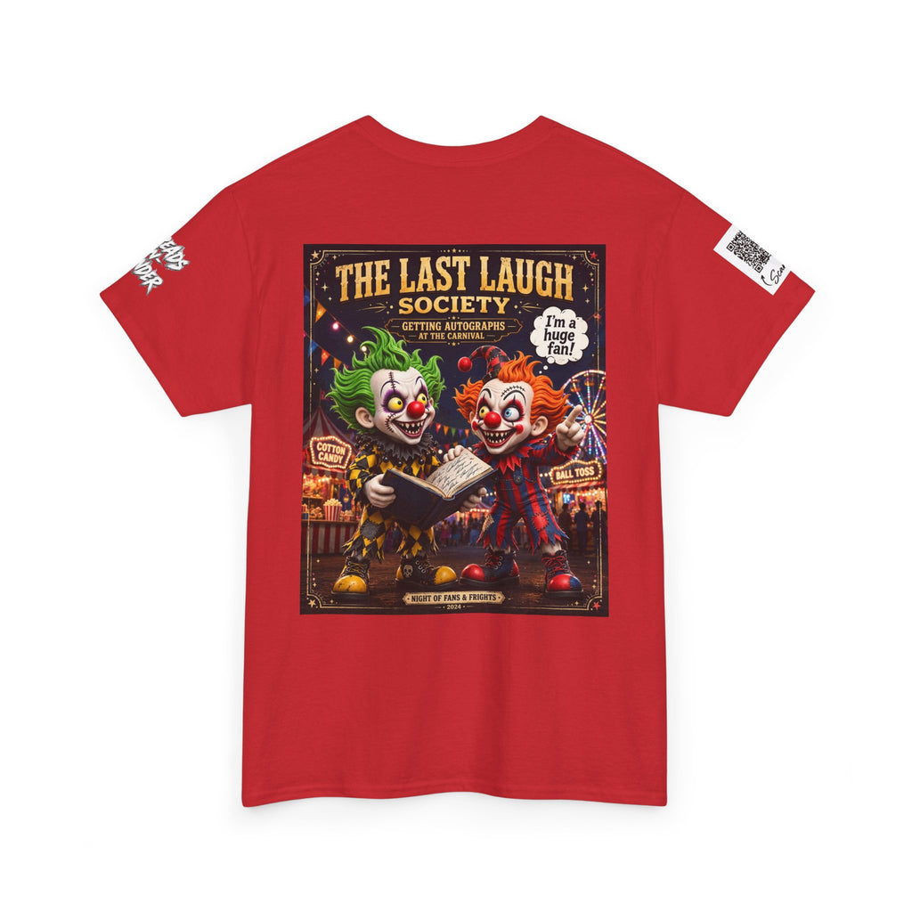 The Last Laugh Society Tee #124 — Carnival Clown Horror Graphic T-Shirt
