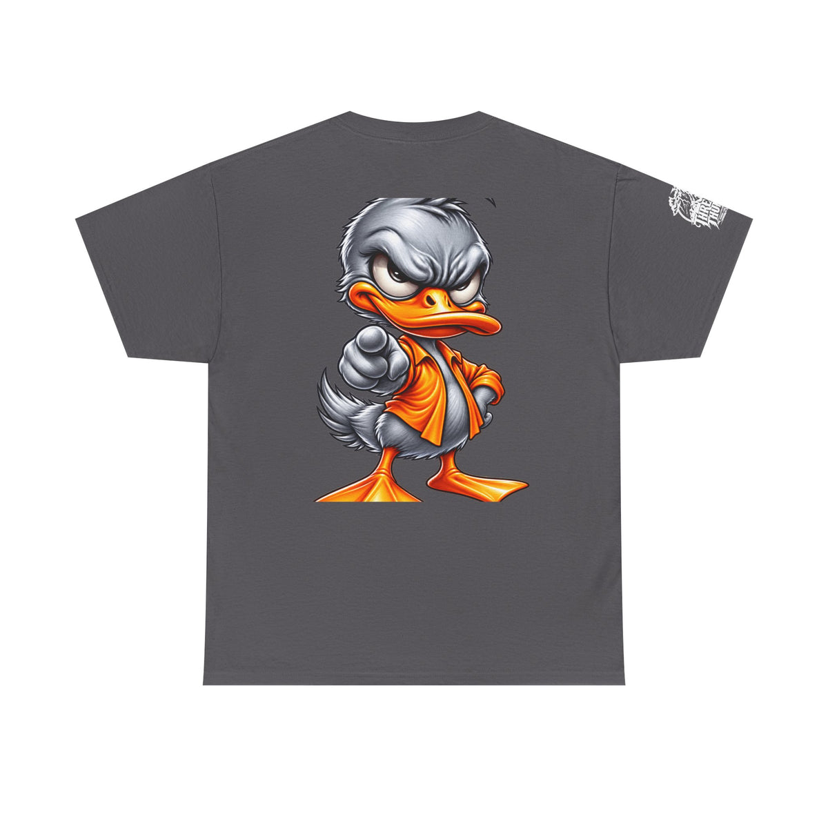 Silver Rebel Duck Character Back Graphic Tee