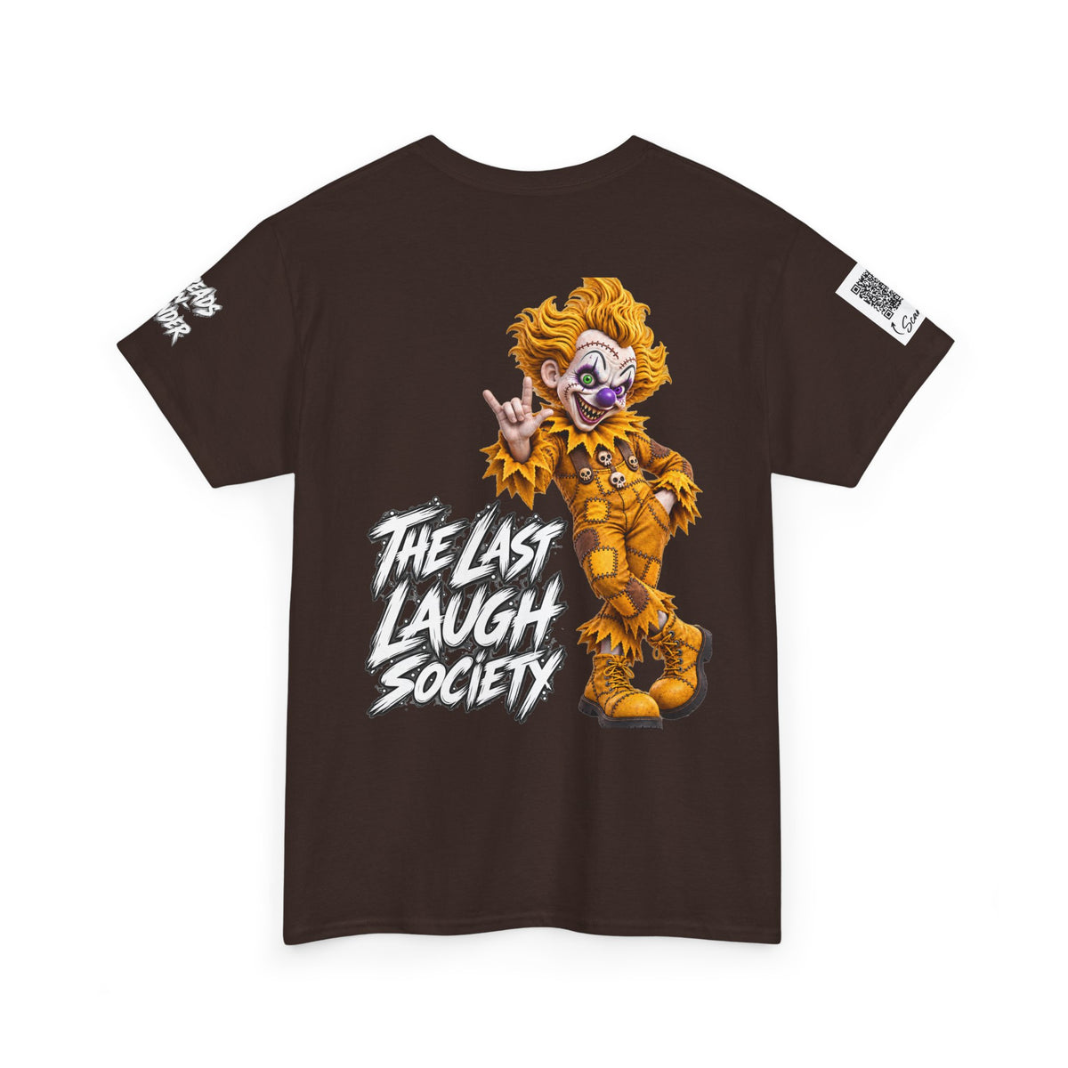 Copy of The Last Laugh Society Tee #119 — Carnival Clown Horror Graphic T-Shirt