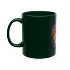 Skull Clash Ceramic Mug — Vintage Rock Tattoo Coffee Cup
