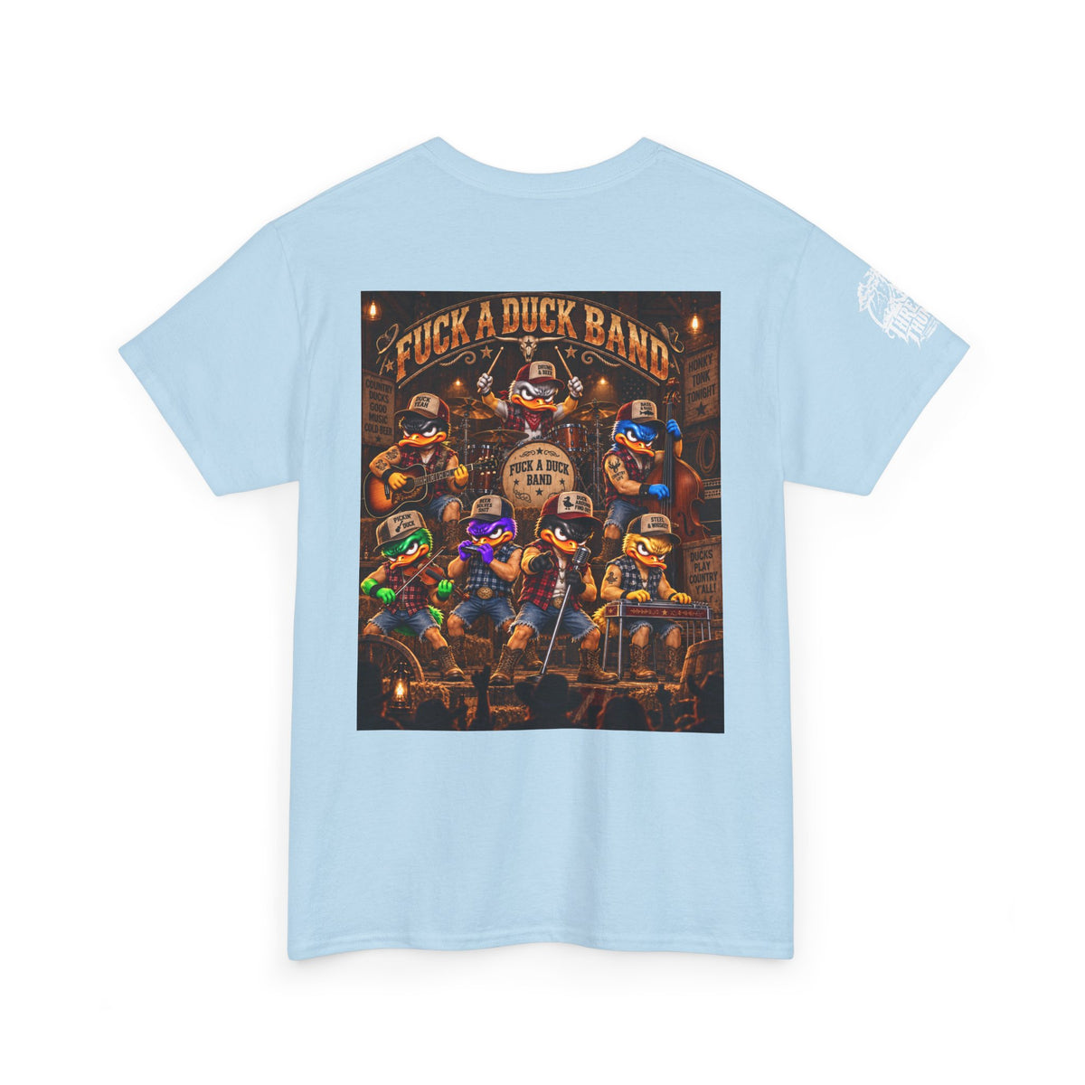 FUCK A DUCK BAND — Honky-Tonk Duck Band Back Graphic Tee