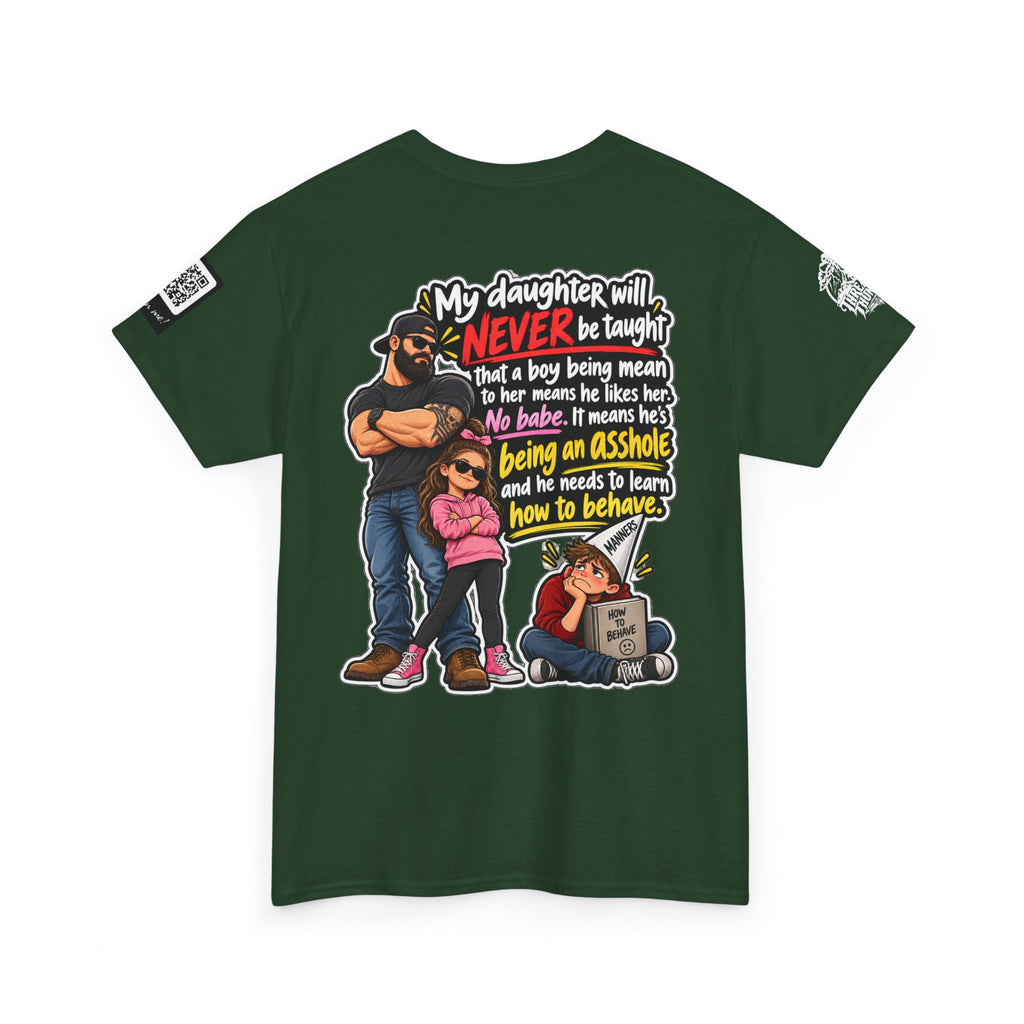 My Daughter Won’t Learn That Mean Boys Like Her Back Graphic Tee