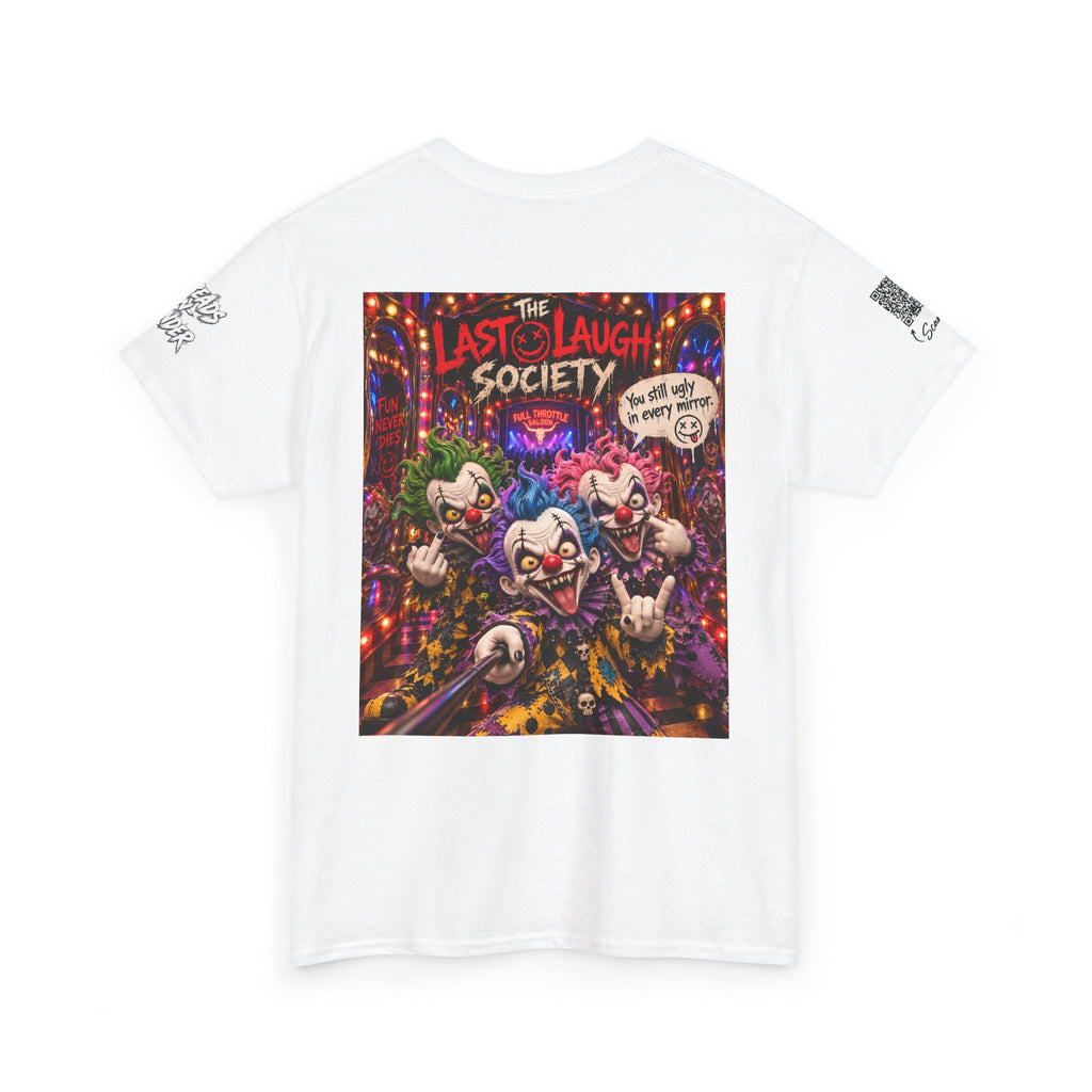 The Last Laugh Society Tee #147 — Carnival Clown Horror Graphic T-Shirt