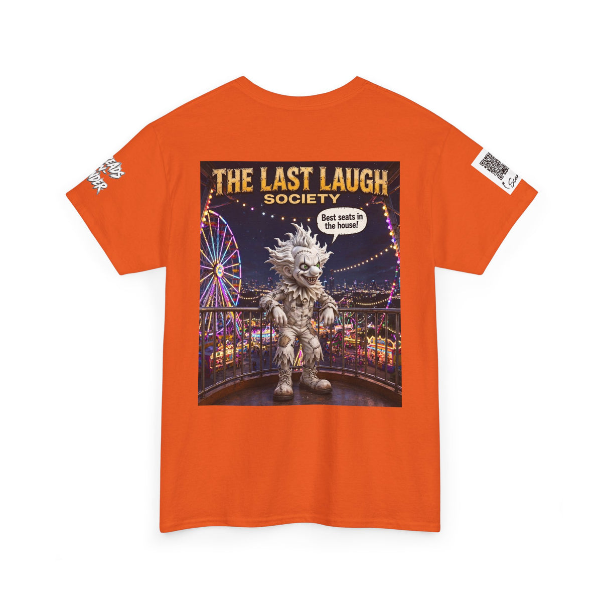 The Last Laugh Society Tee #109 — Carnival Clown Horror Graphic T-Shirt