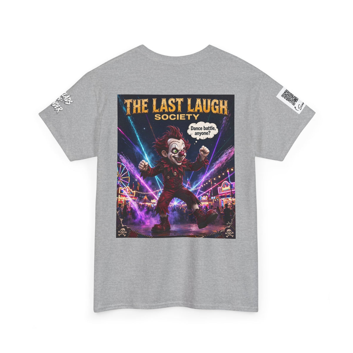 The Last Laugh Society Tee #107 — Carnival Clown Horror Graphic T-Shirt