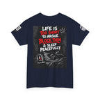 Life Is Too Short to Argue — Block Them & Sleep Back Graphic Tee