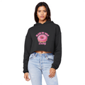 AOC Cropped Raw Edge Boyfriend Hoodie