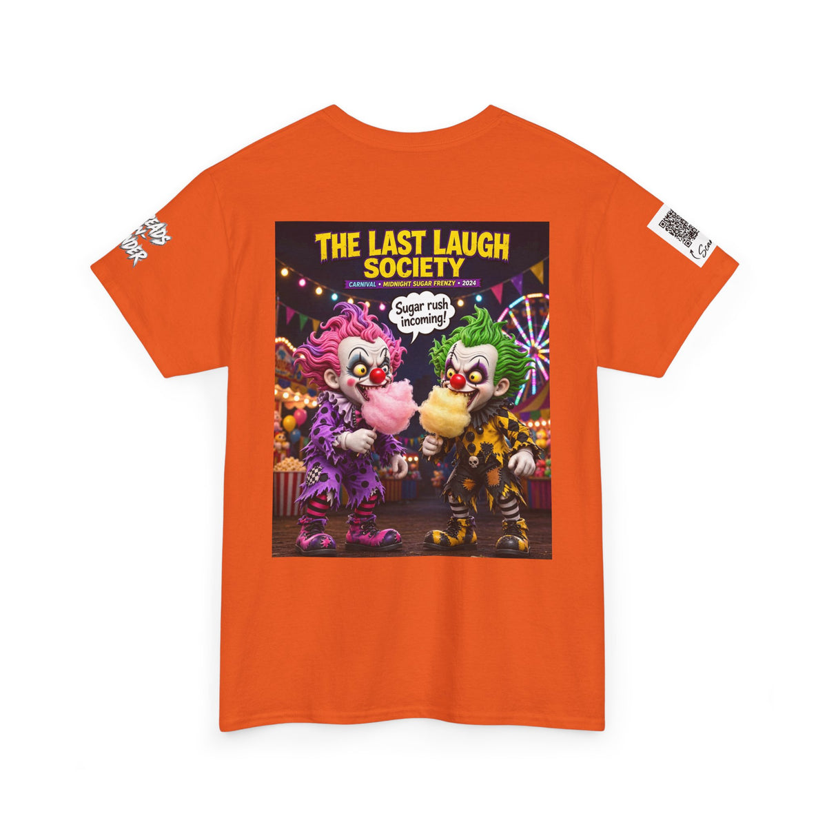 The Last Laugh Society Tee #129 — Carnival Clown Horror Graphic T-Shirt