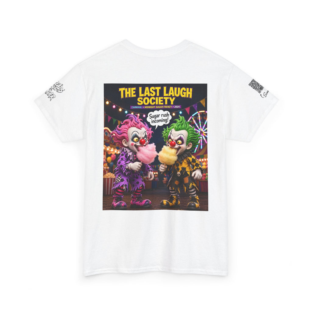 The Last Laugh Society Tee #129 — Carnival Clown Horror Graphic T-Shirt