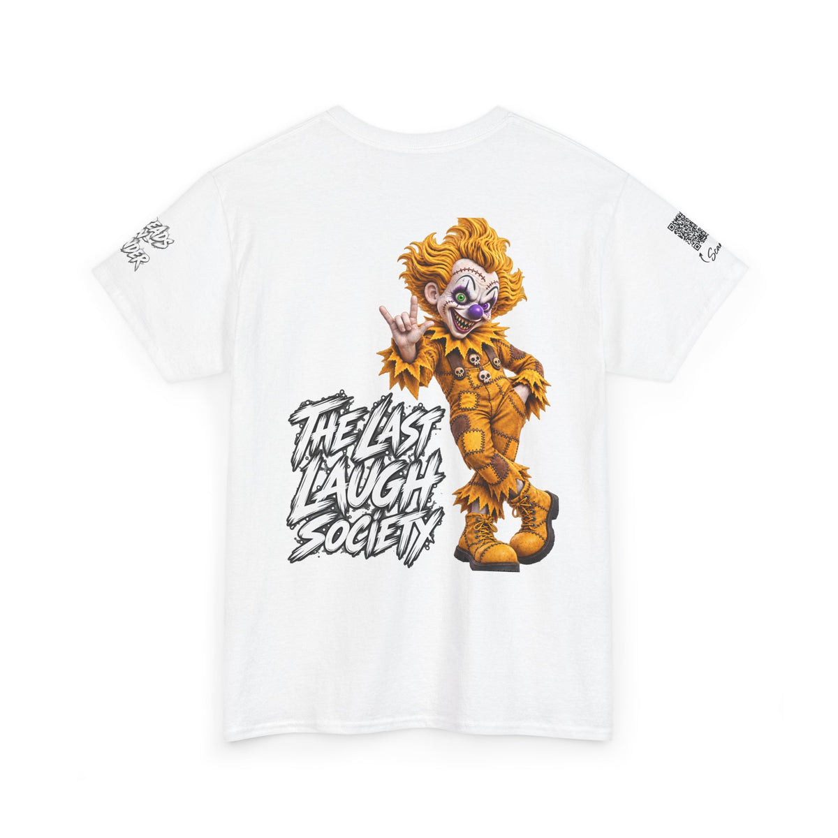 Copy of The Last Laugh Society Tee #119 — Carnival Clown Horror Graphic T-Shirt