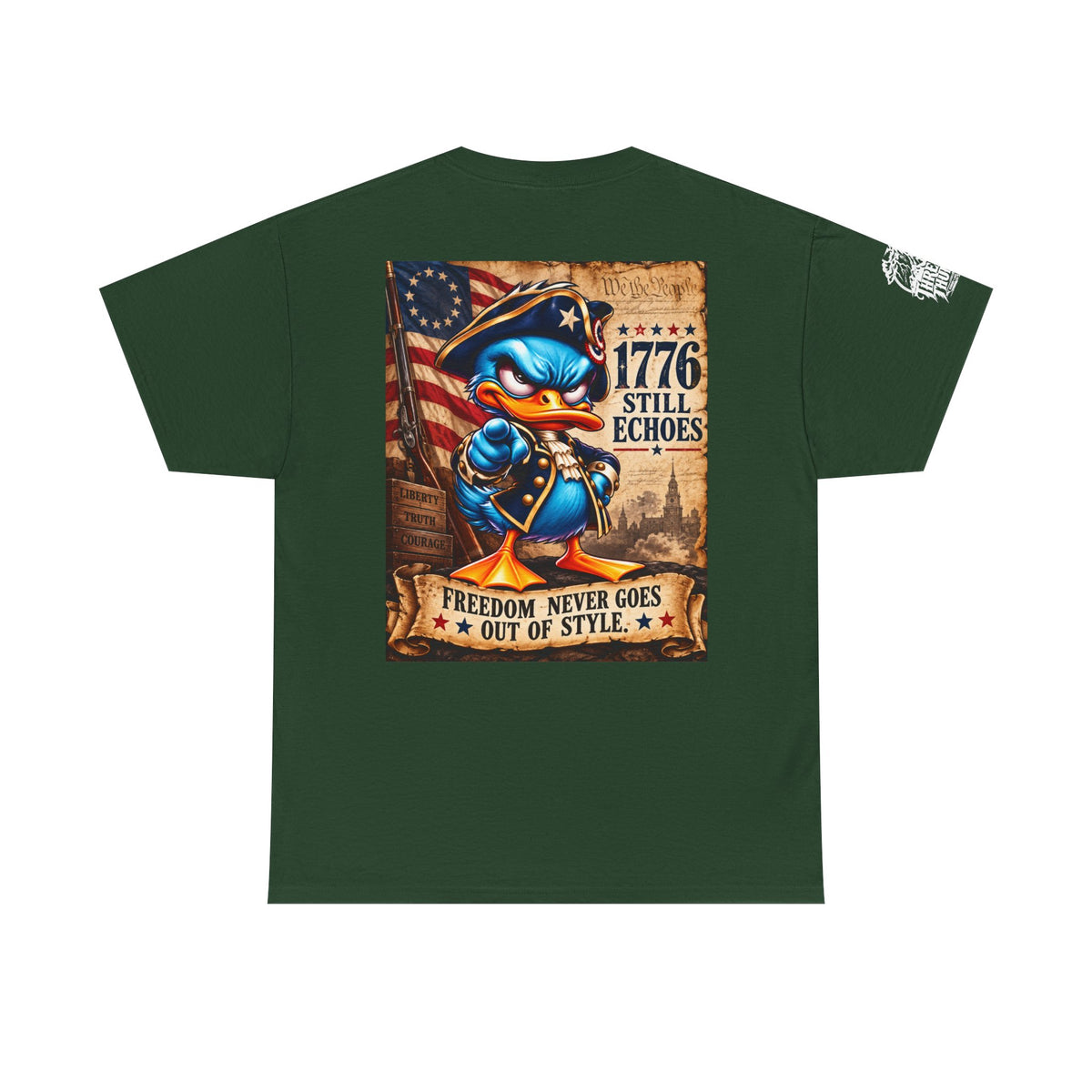 1776 Still Echoes — Freedom Never Goes Out of Style Back Graphic Tee