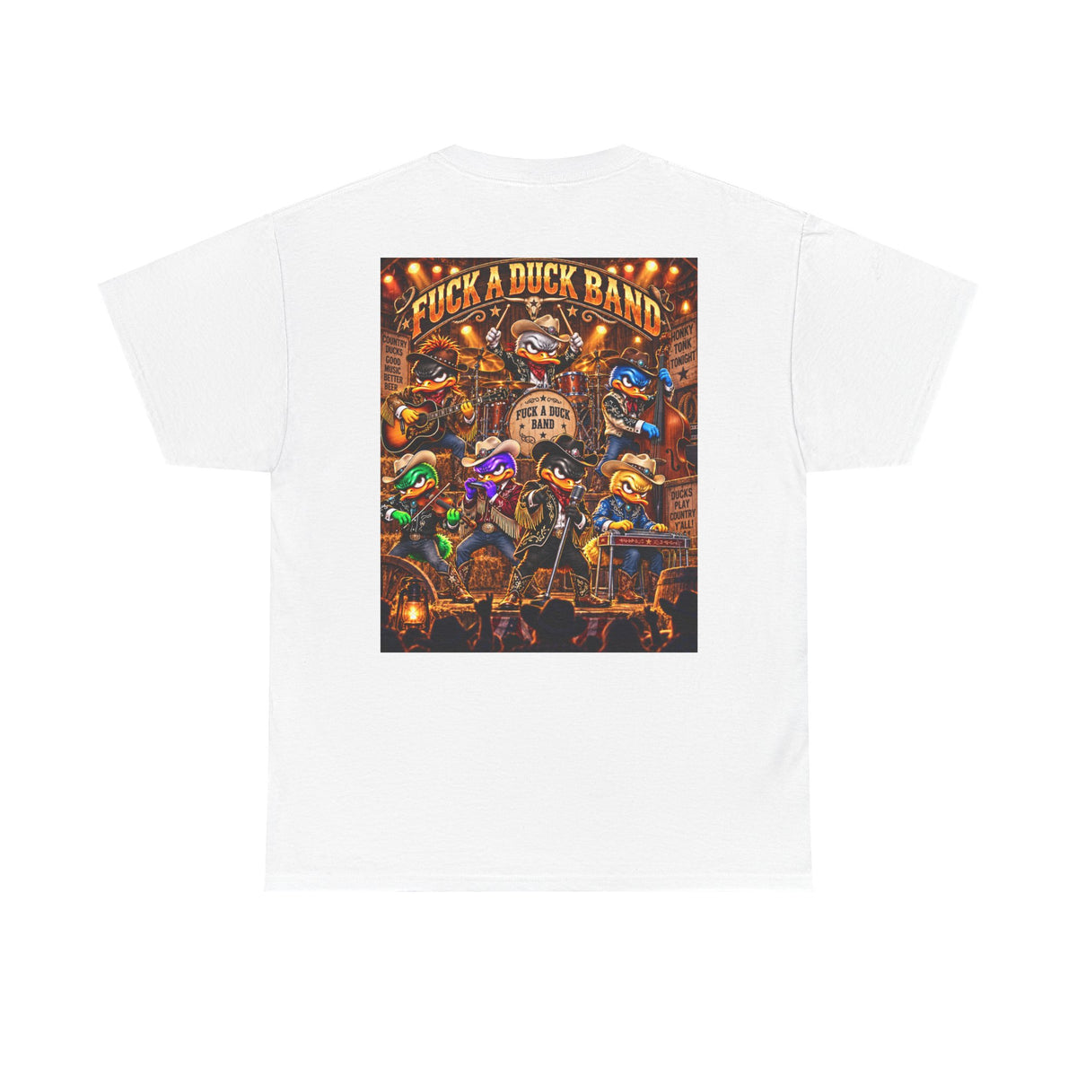 FUCK A DUCK BAND — Country Quack Concert Back Graphic Tee