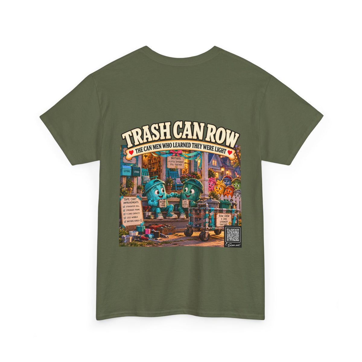 Trash Can Row Tee #1
