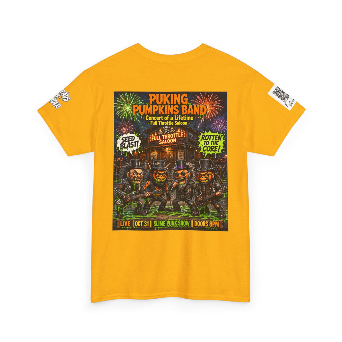 The Puking Pumpkins Band #5 — Concert of Life - Horror Graphic T-Shirt
