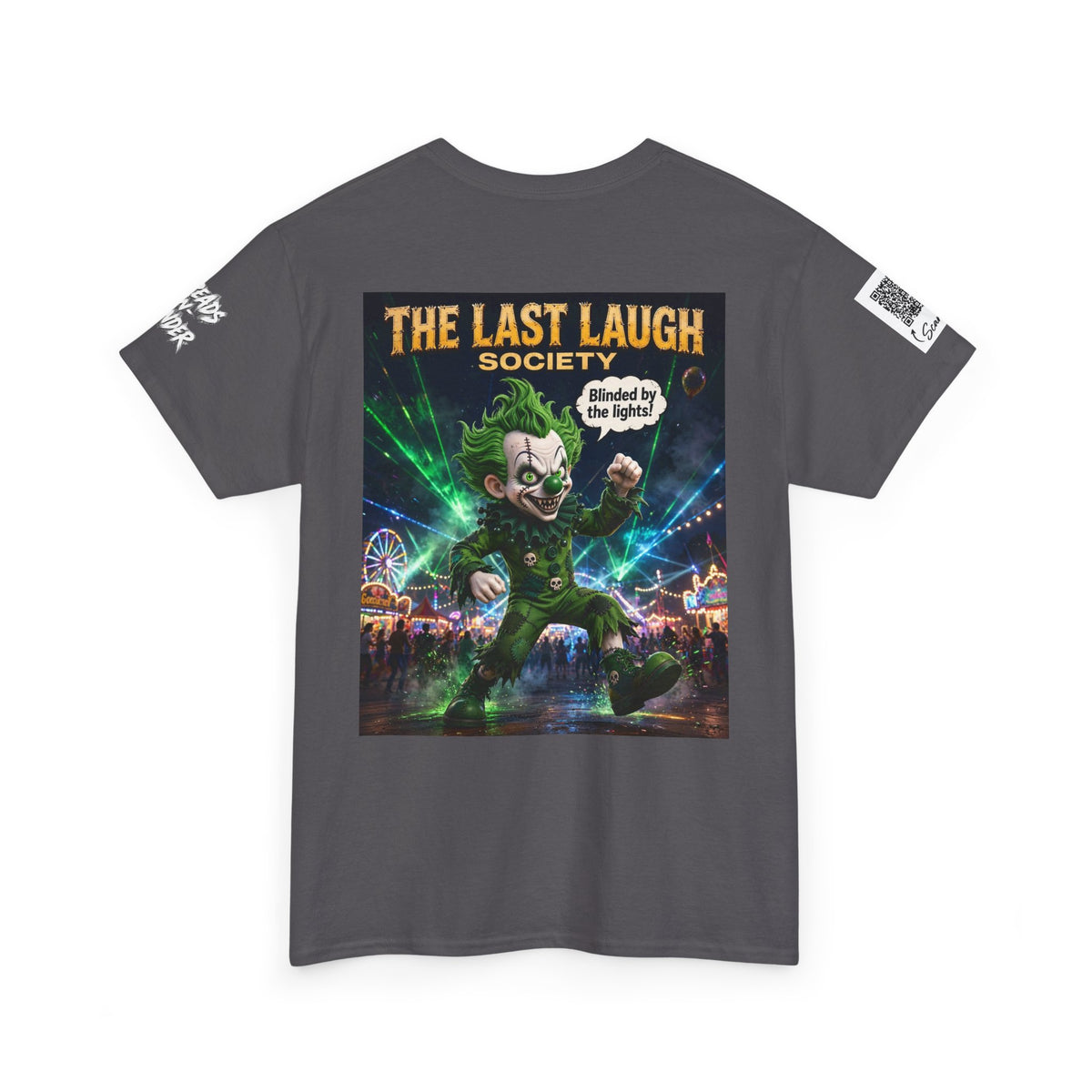The Last Laugh Society Tee #165 — Carnival Clown Horror Graphic T-Shirt