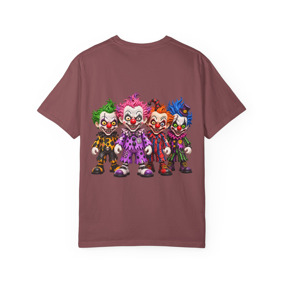 Trash Can Row – Killer Clown Crew Garment-Dyed T-Shirt