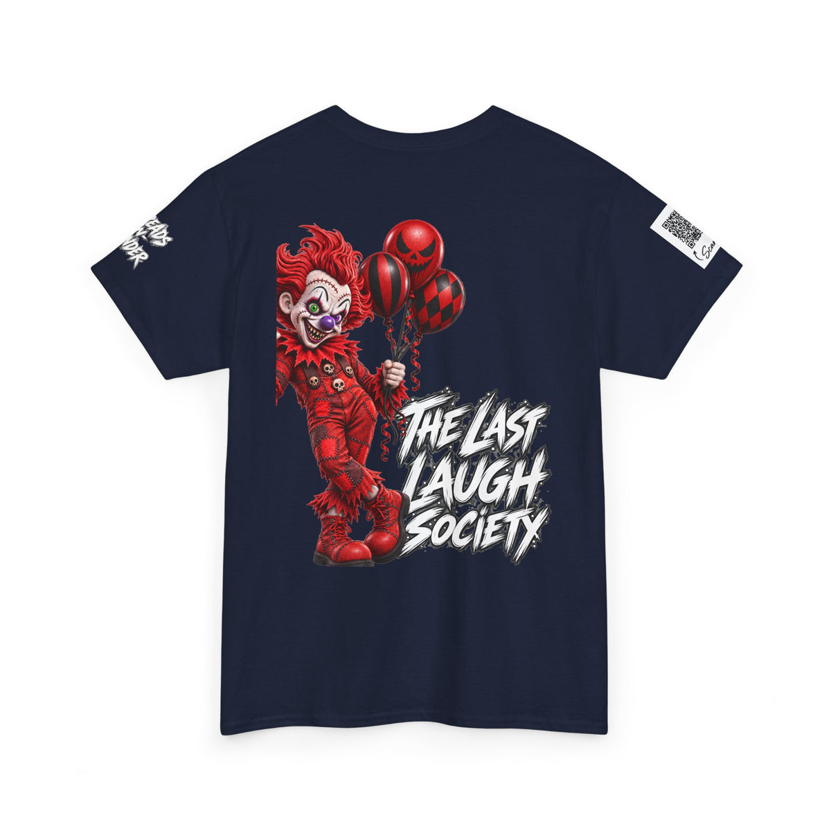 The Last Laugh Society Tee #126 — Carnival Clown Horror Graphic T-Shirt