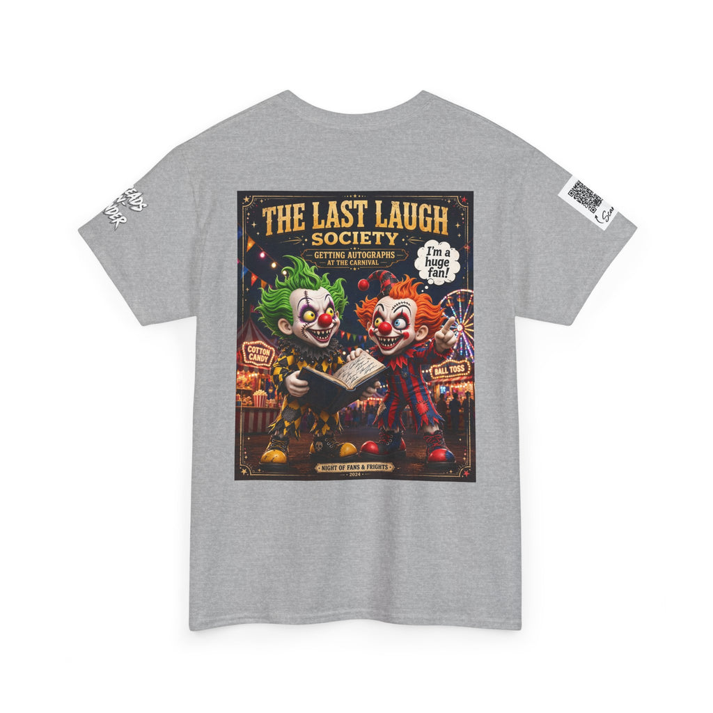 The Last Laugh Society Tee #124 — Carnival Clown Horror Graphic T-Shirt