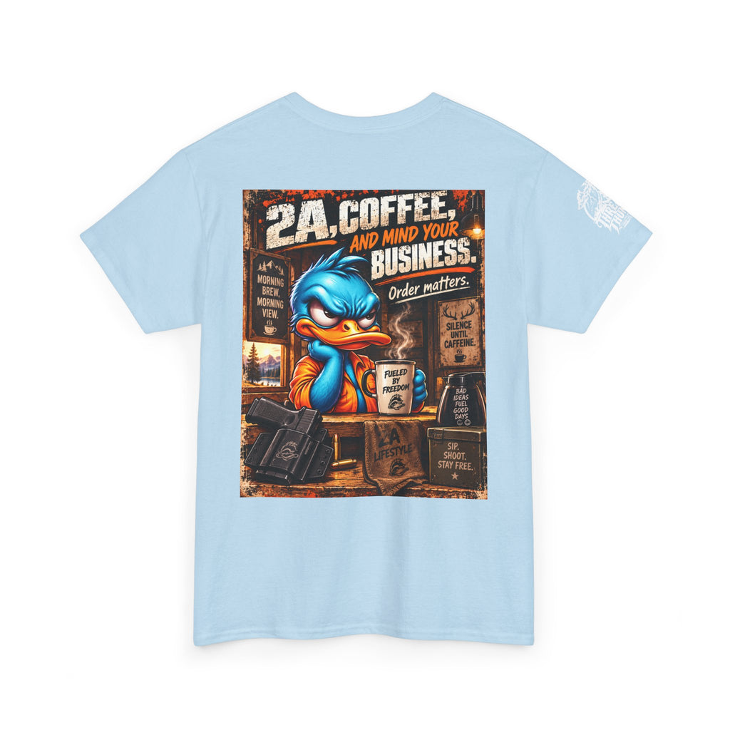 2A, Coffee, and Mind Your Business Back Graphic Tee