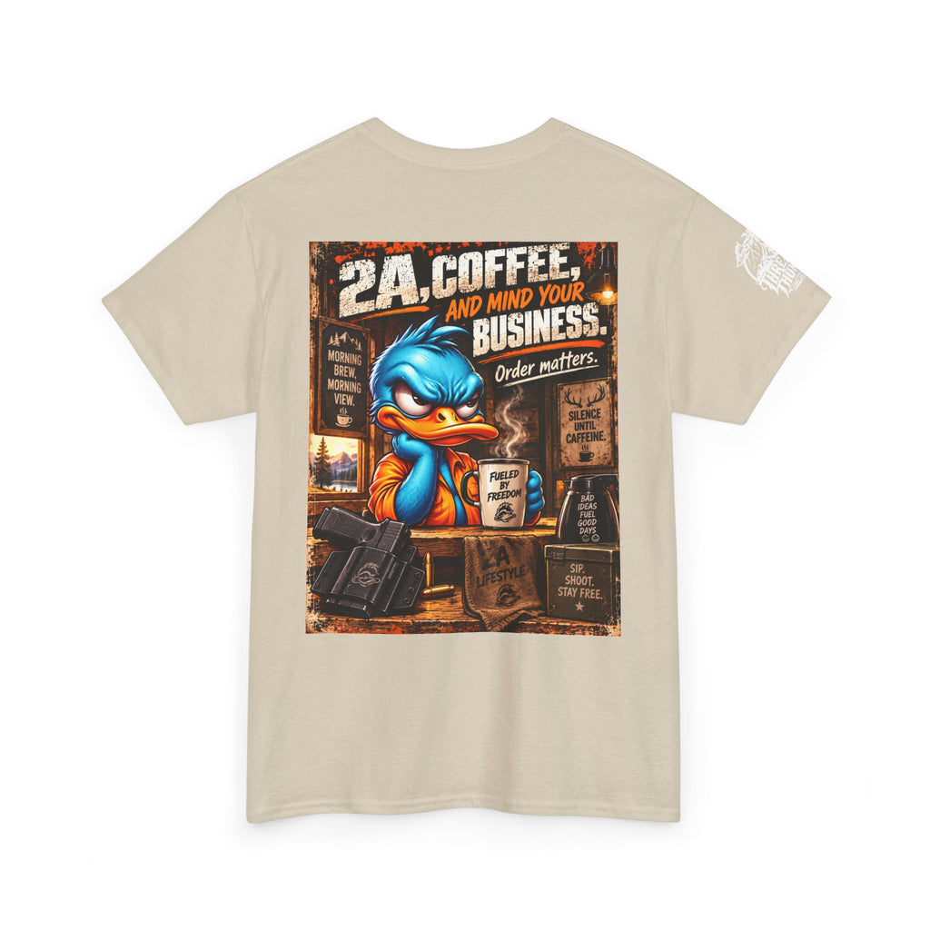 2A, Coffee, and Mind Your Business Back Graphic Tee