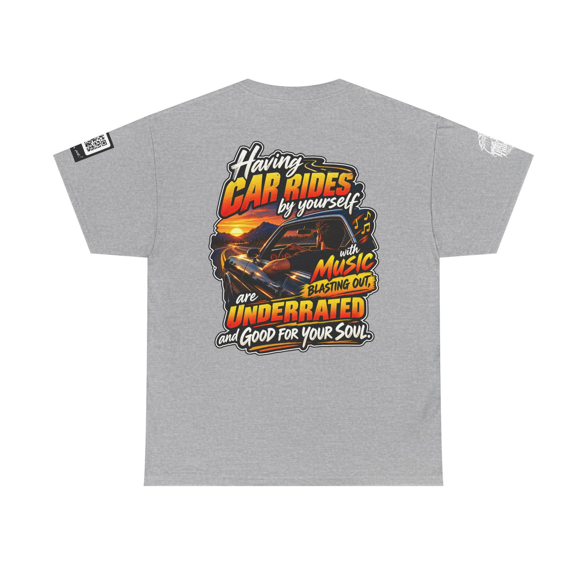 Solo Car Rides With Music Are Good for the Soul Back Graphic Tee