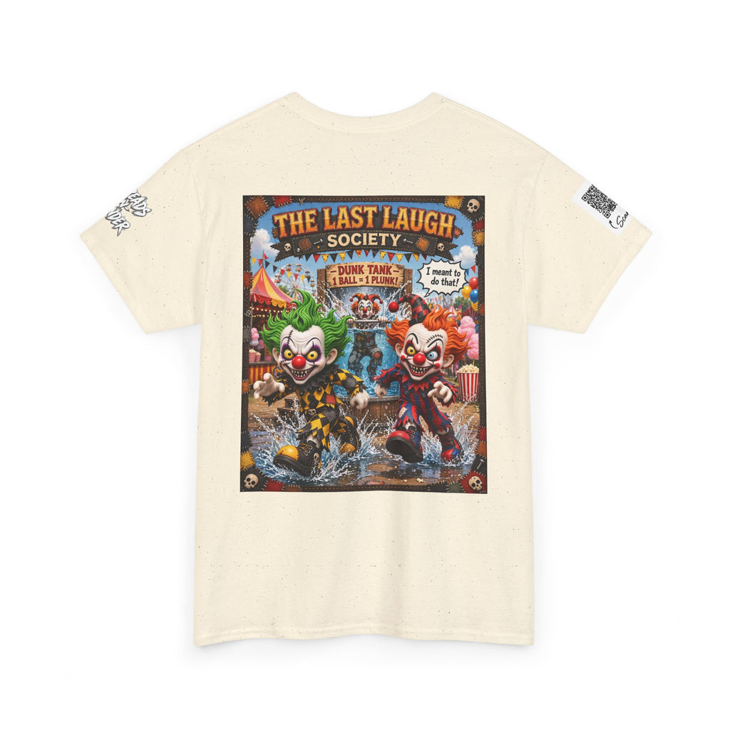 The Last Laugh Society Tee #131 — Carnival Clown Horror Graphic T-Shirt