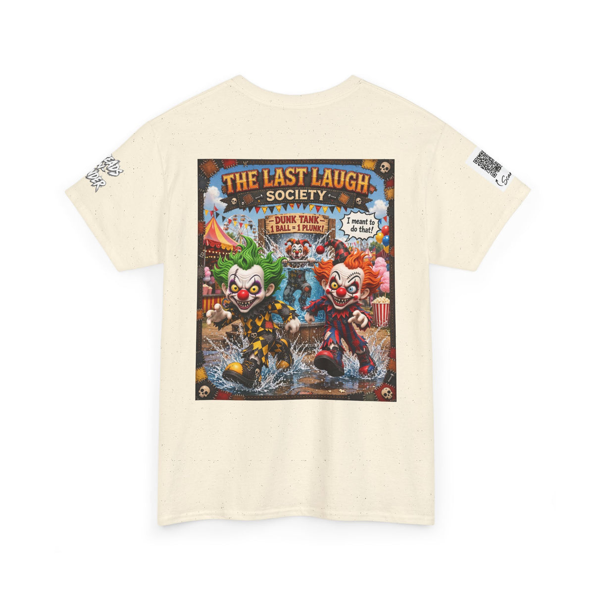 The Last Laugh Society Tee #131 — Carnival Clown Horror Graphic T-Shirt