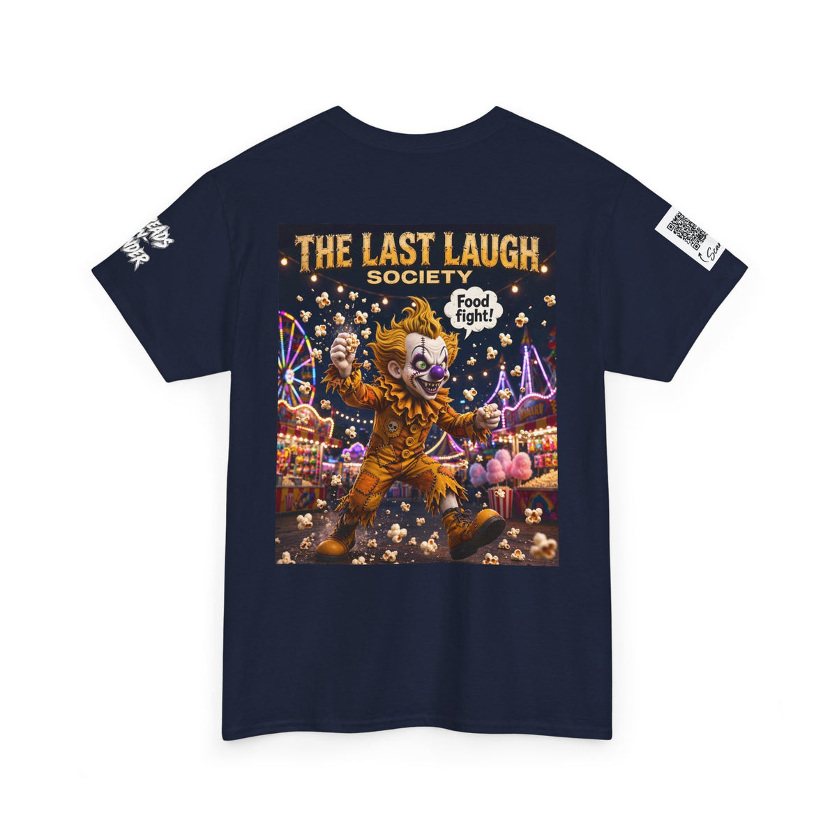 The Last Laugh Society Tee #158 — Carnival Clown Horror Graphic T-Shirt