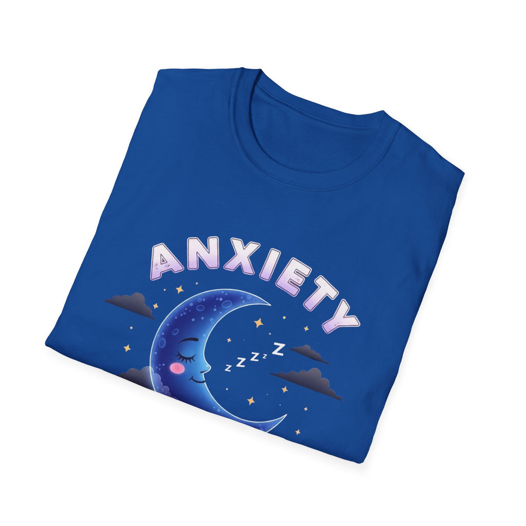 Anxiety Moon T-Shirt — 'Sleep Tight' Cute Moon & Stars Relaxation Tee