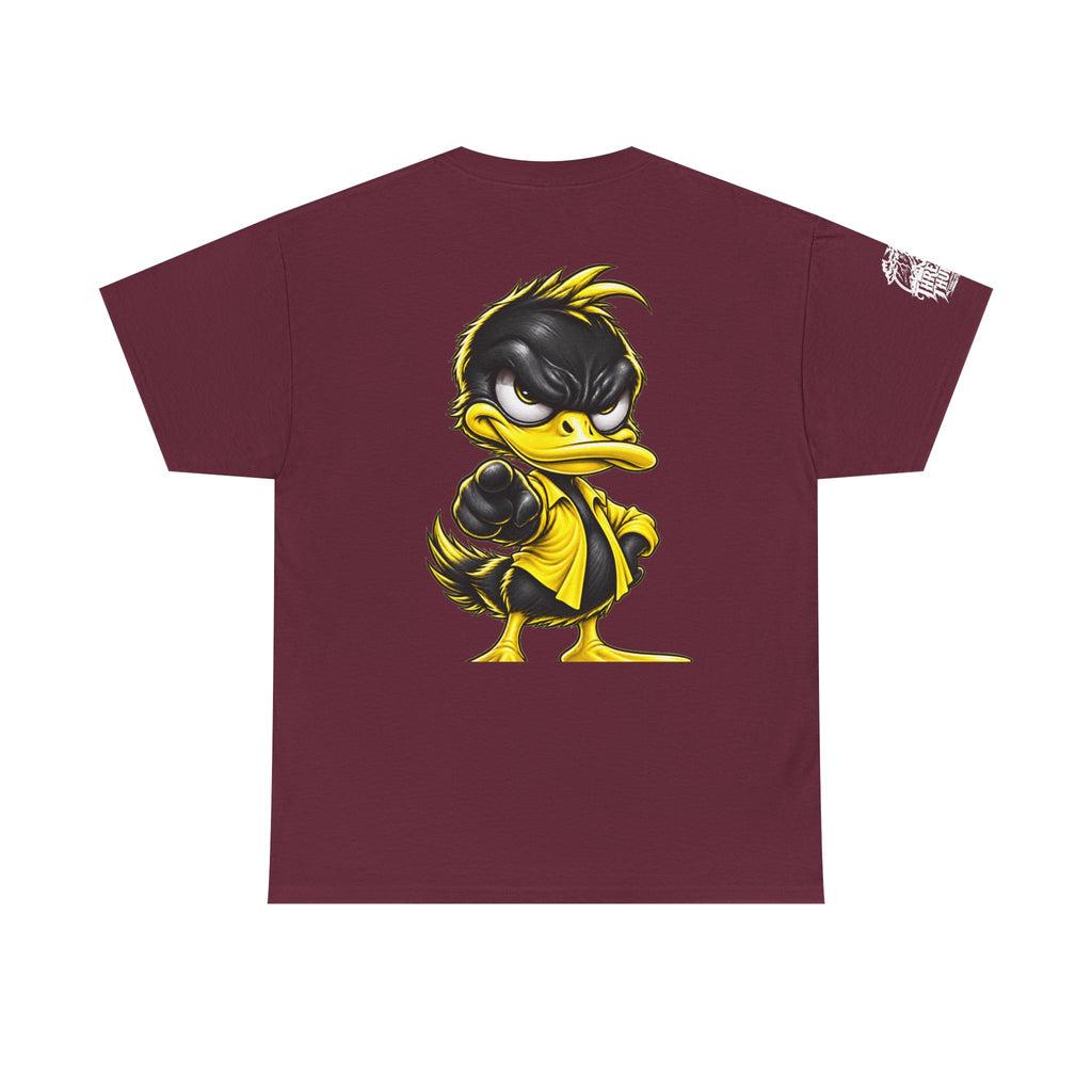 Yellow Rebel Duck Character Back Graphic Tee