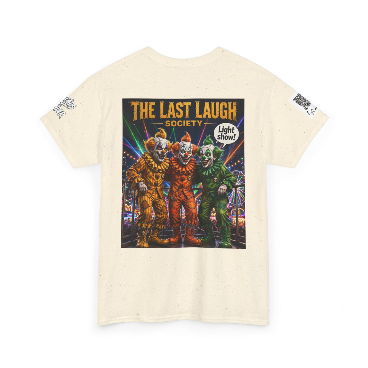The Last Laugh Society Tee #150 — Carnival Clown Horror Graphic T-Shirt