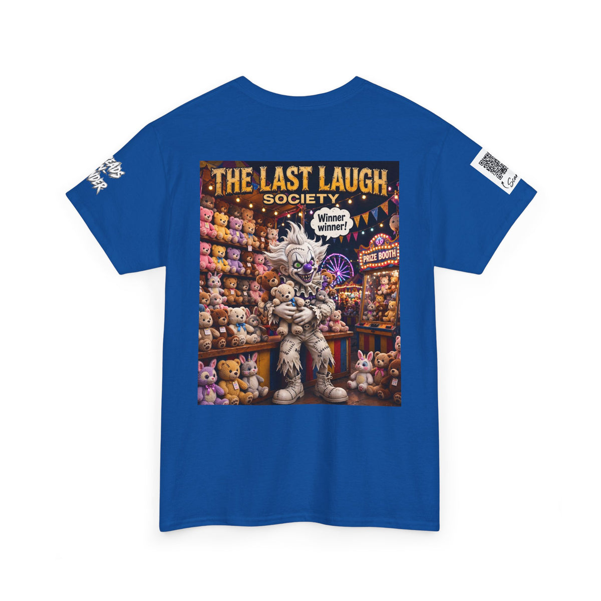 The Last Laugh Society Tee #114 — Carnival Clown Horror Graphic T-Shirt