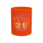 Skull Clash Ceramic Mug — Vintage Rock Tattoo Coffee Cup