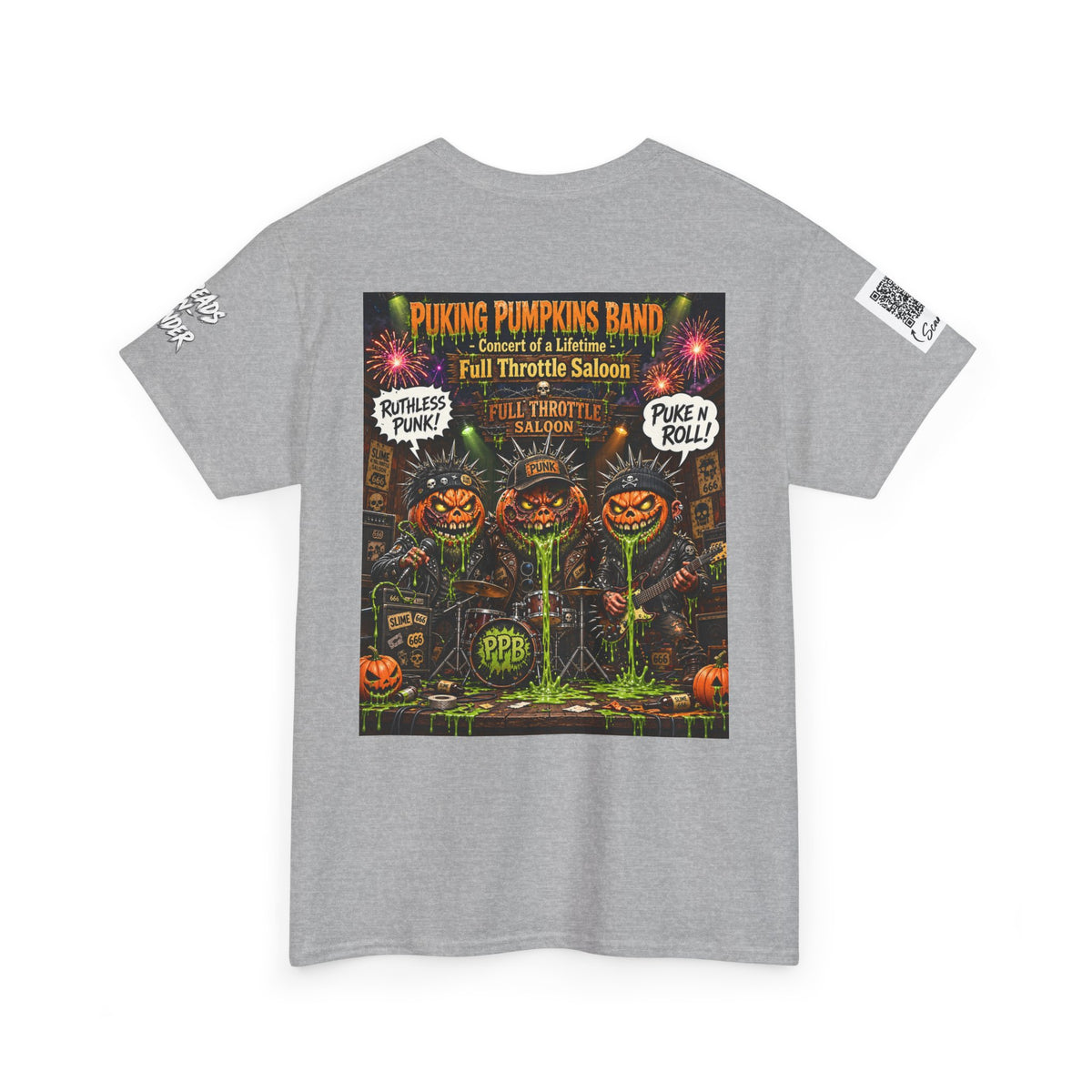The Puking Pumpkins Punks #8 — Concert of Life - Horror Graphic T-Shirt