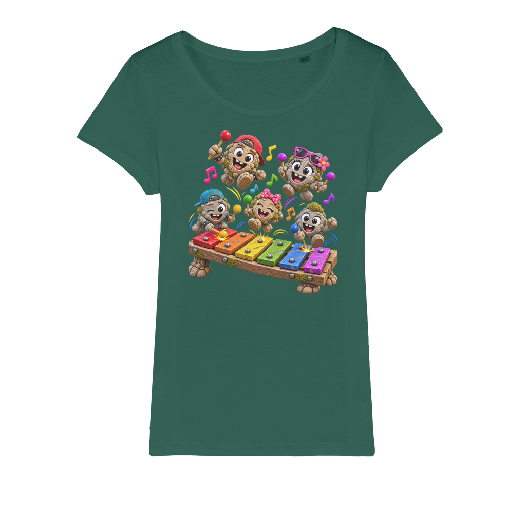 Falling Rocks COllection Organic Jersey Womens T-Shirt