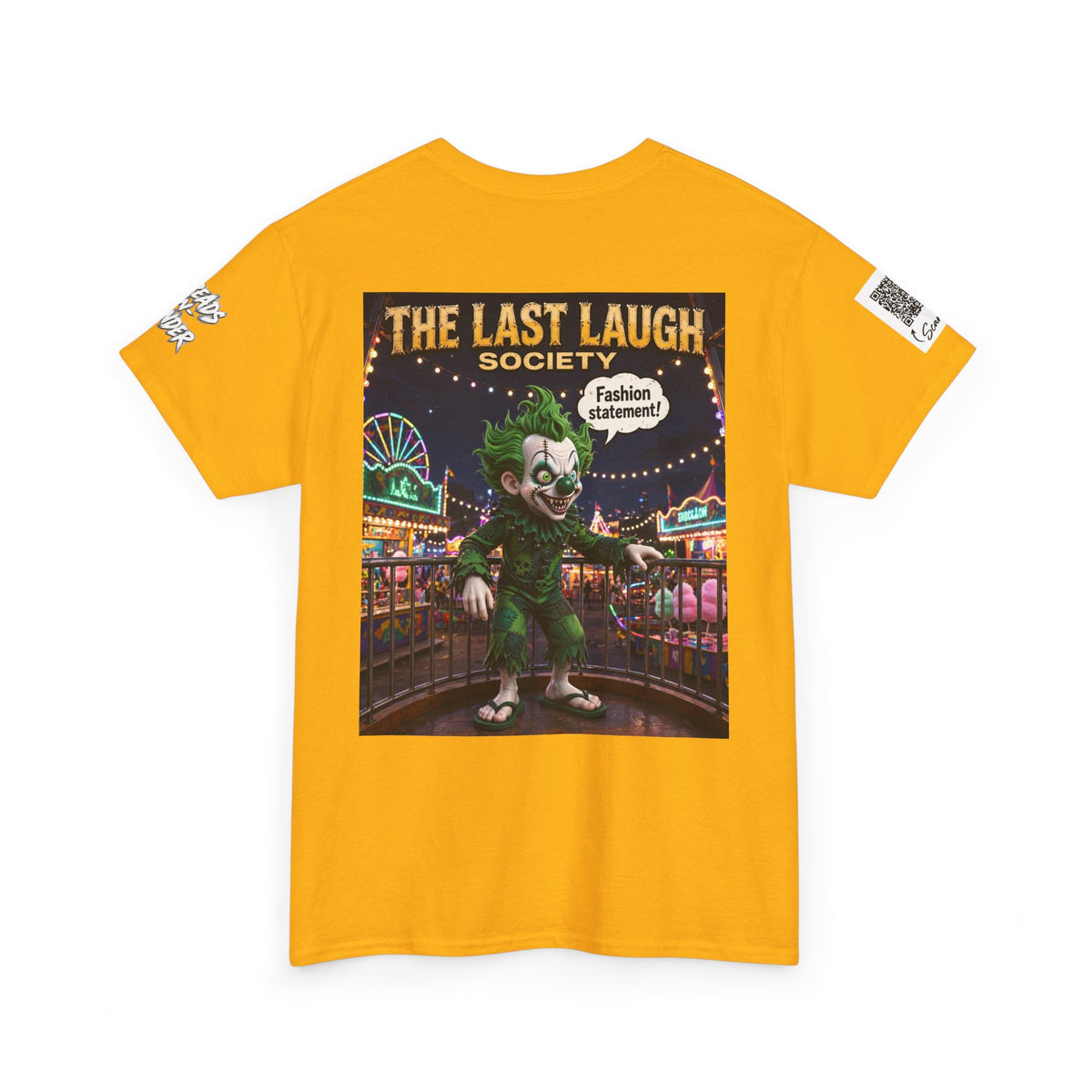 The Last Laugh Society Tee #141 — Carnival Clown Horror Graphic T-Shirt
