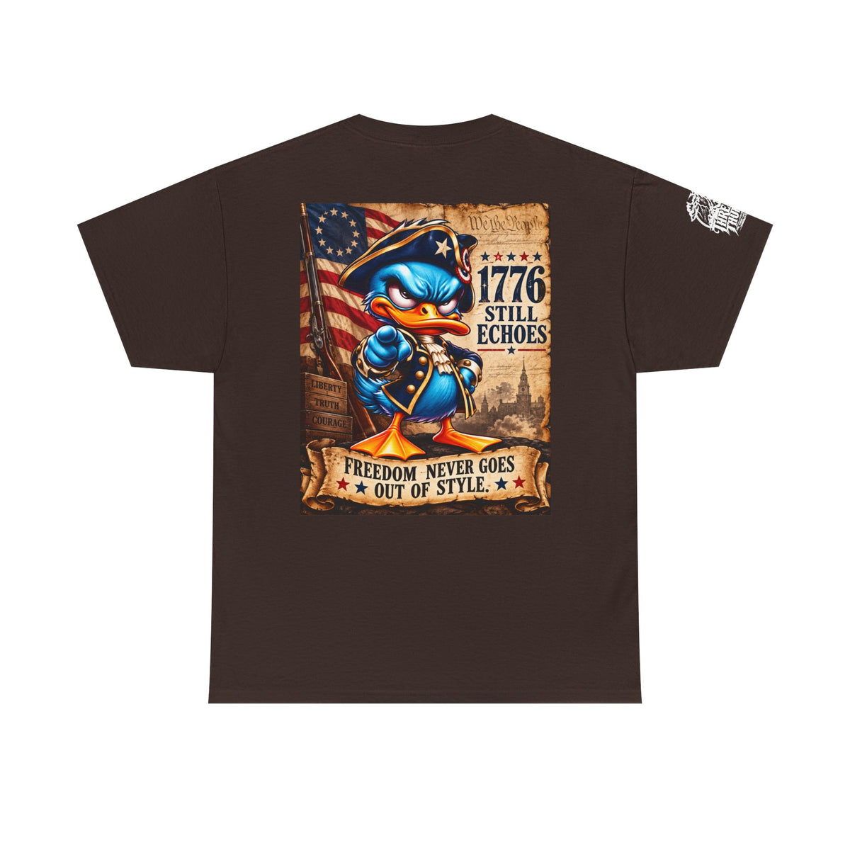1776 Still Echoes — Freedom Never Goes Out of Style Back Graphic Tee