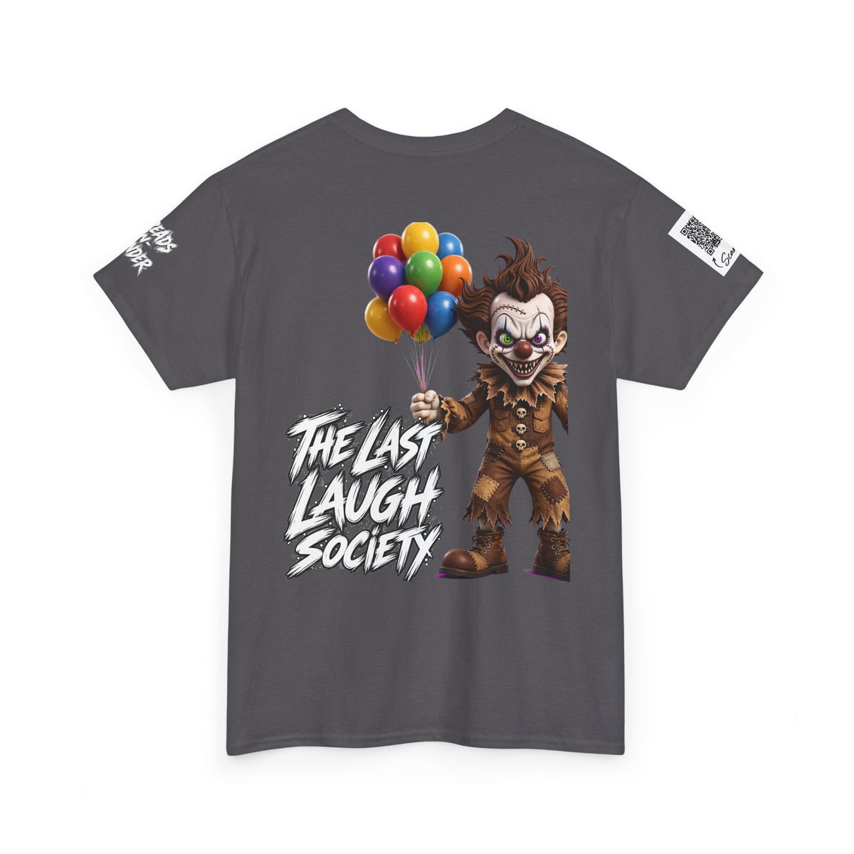 The Last Laugh Society Tee #120 — Carnival Clown Horror Graphic T-Shirt