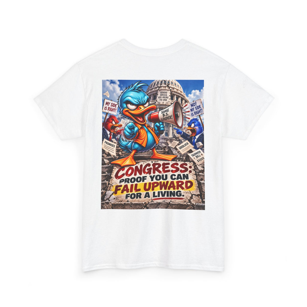 Congress — Proof You Can Fail Upward for a Living Back Graphic Tee