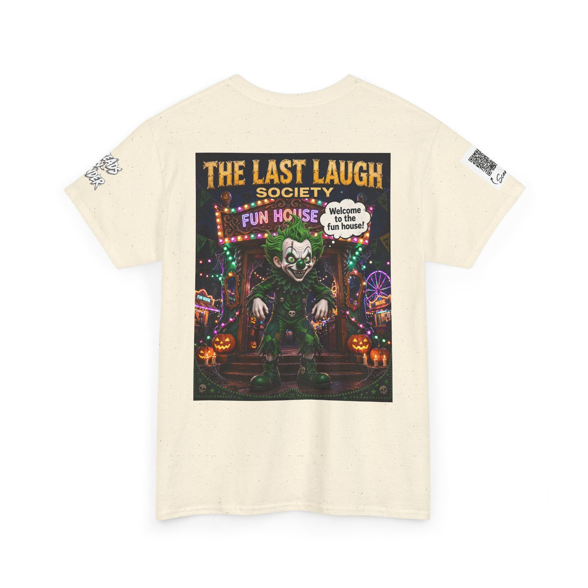 The Last Laugh Society Tee #161 — Carnival Clown Horror Graphic T-Shirt