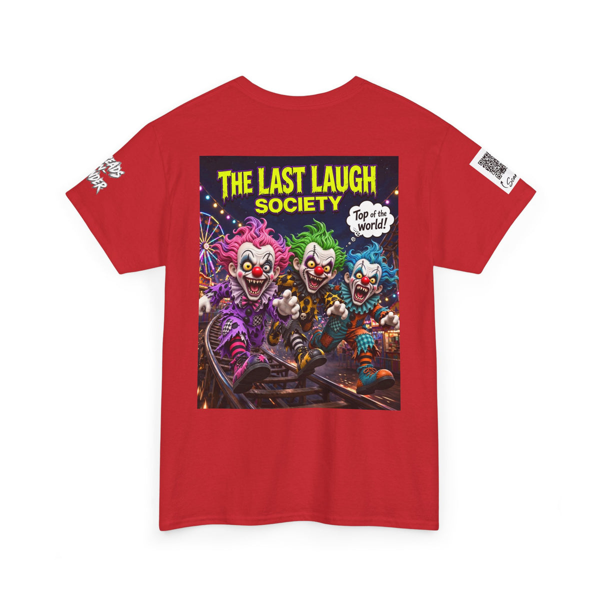 The Last Laugh Society Tee #141 — Carnival Clown Horror Graphic T-Shirt