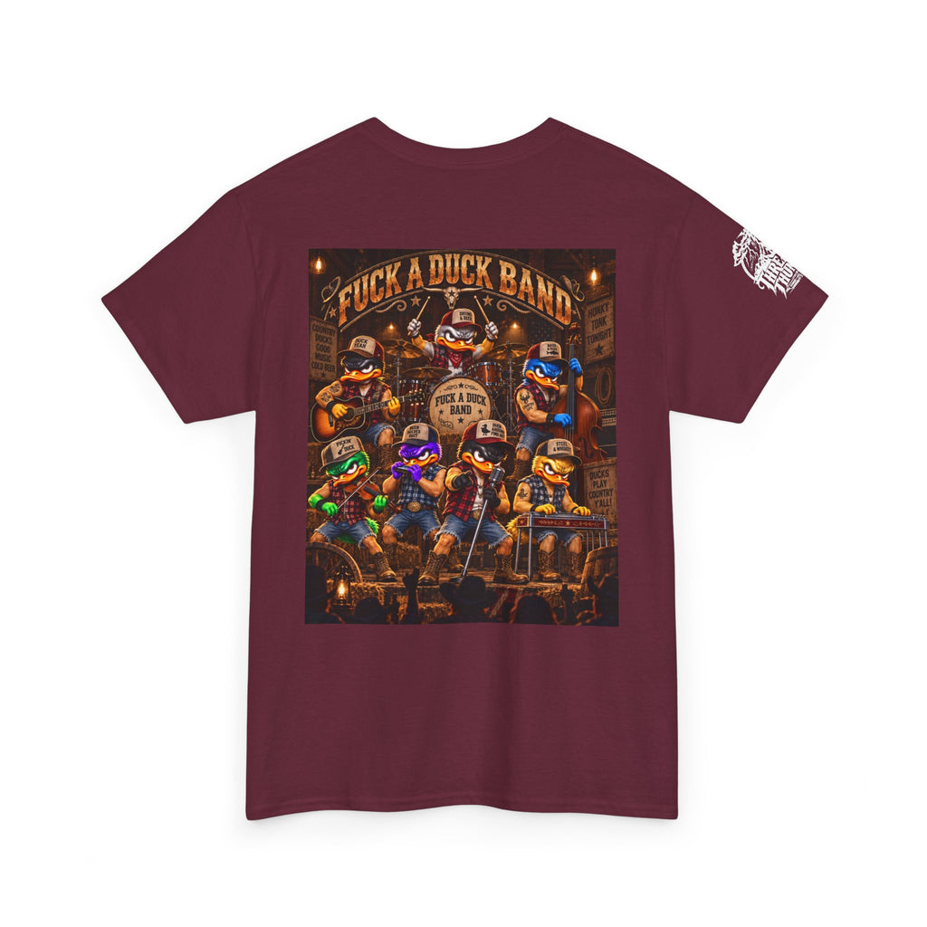 FUCK A DUCK BAND — Honky-Tonk Duck Band Back Graphic Tee