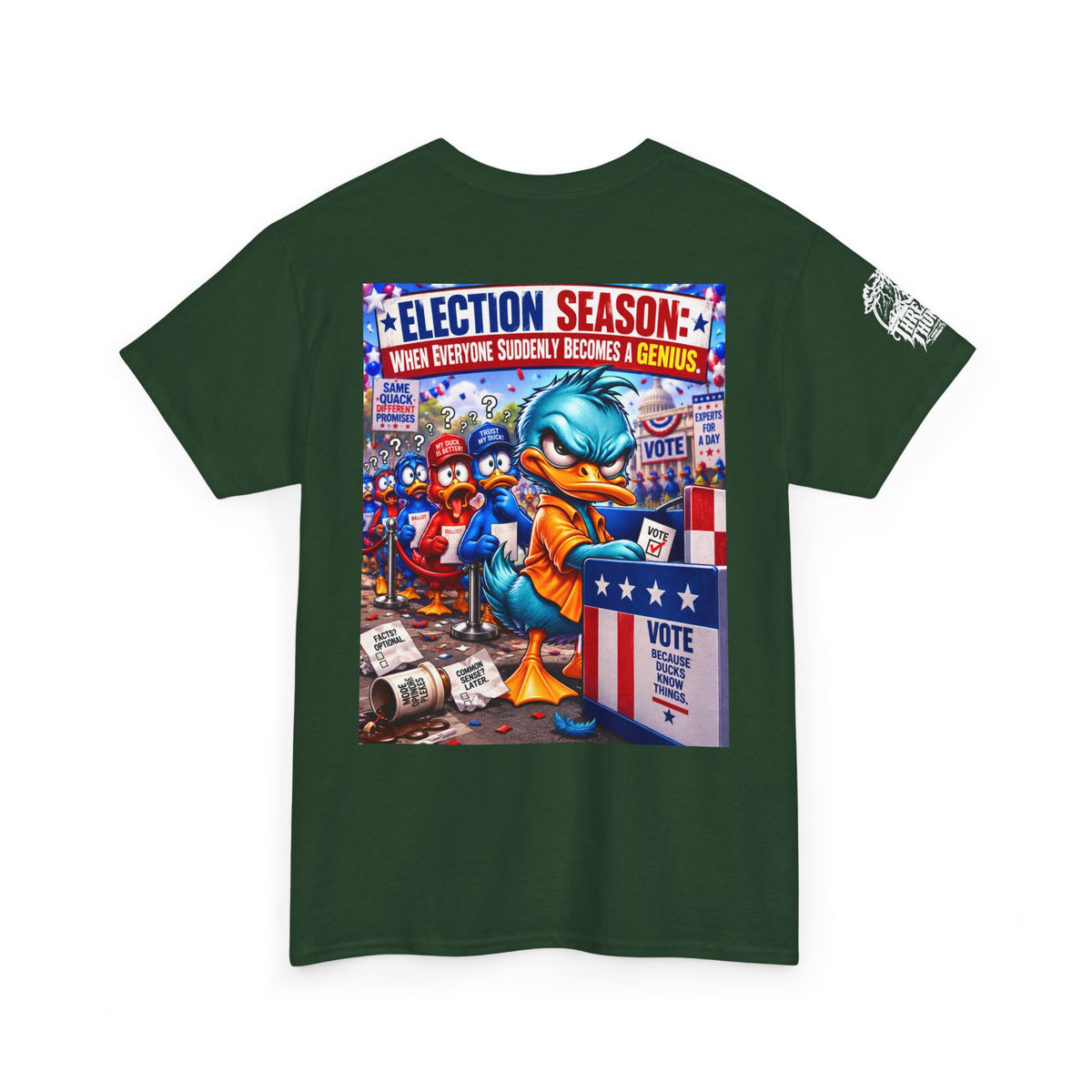 Election Season — When Everyone Suddenly Becomes a Genius Back Graphic Tee