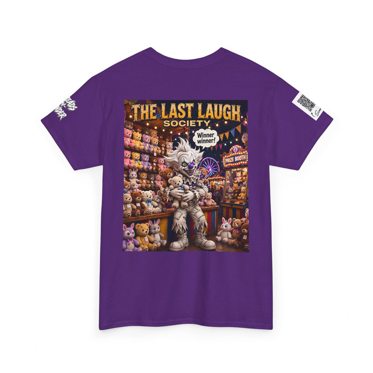 The Last Laugh Society Tee #114 — Carnival Clown Horror Graphic T-Shirt