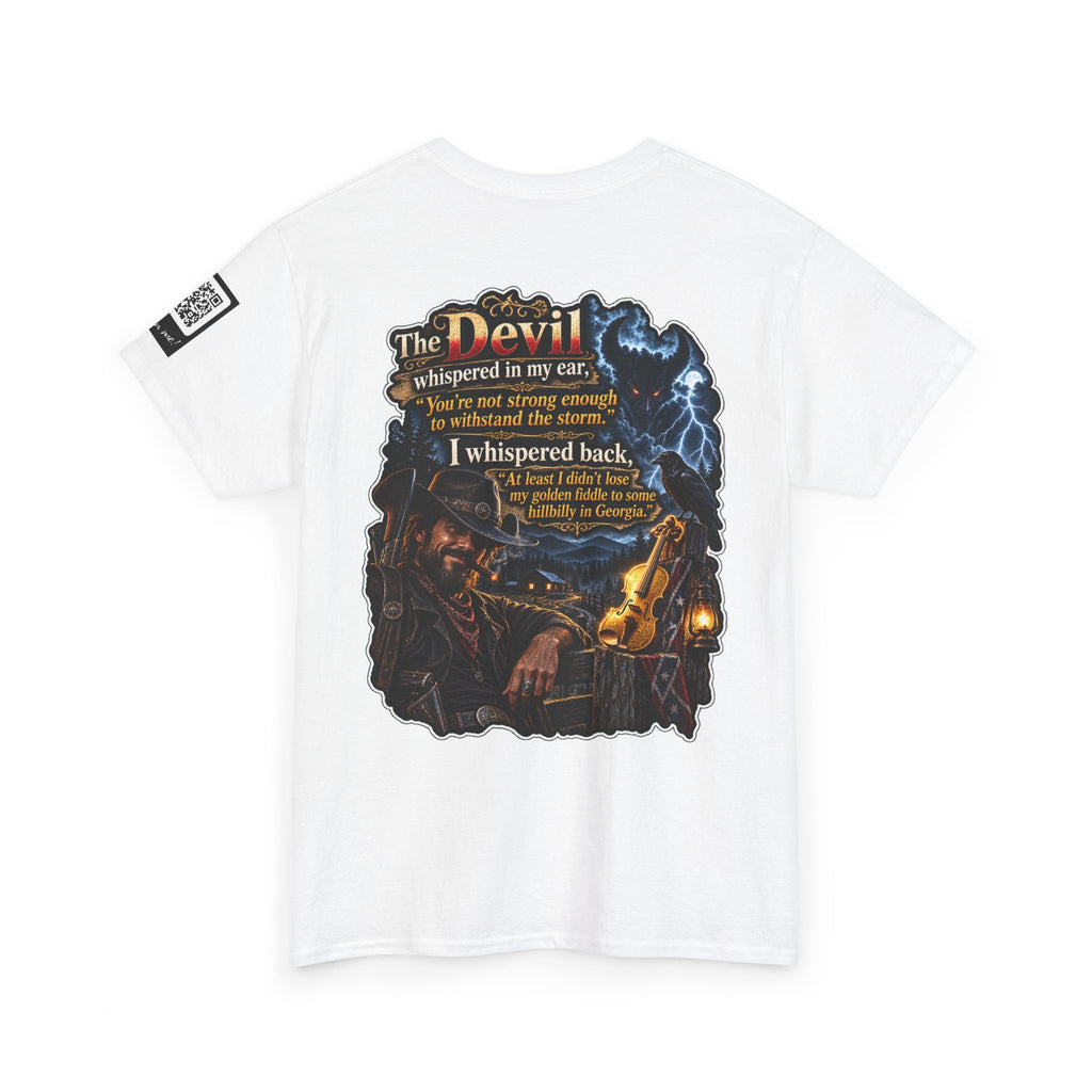 The Devil Whispered About the Storm — Georgia Hillbilly Back Graphic Tee