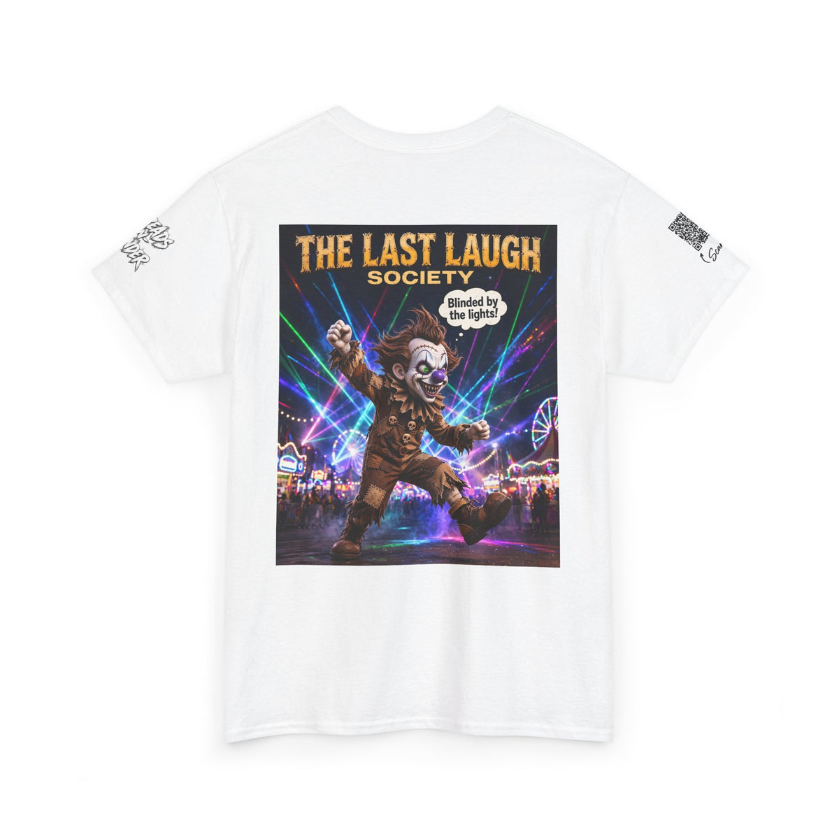 The Last Laugh Society Tee #103 — Carnival Clown Horror Graphic T-Shirt