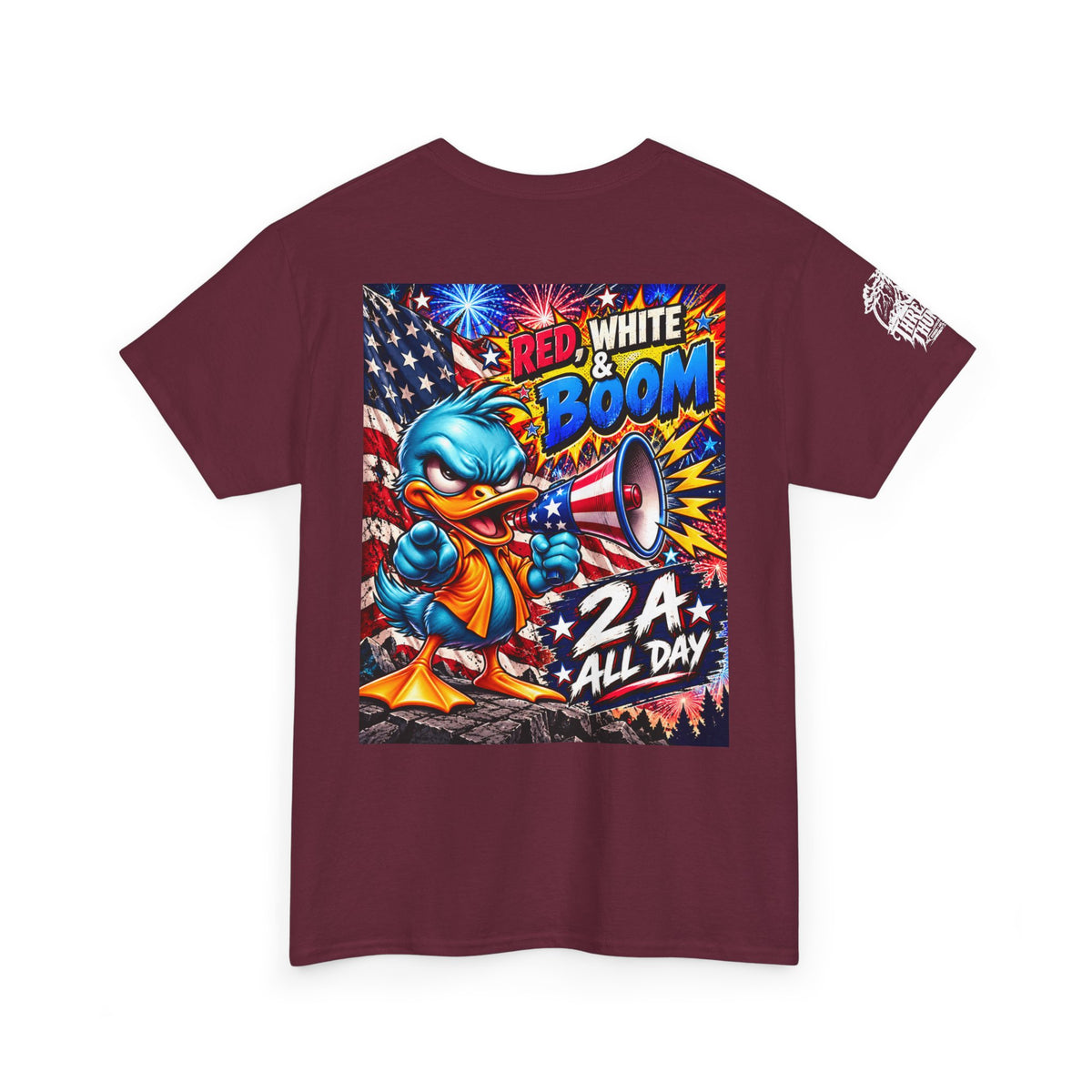 Red, White & Boom Patriotic Duck Back Graphic Tee