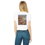 The Silver Shivers Band Classic Women's Cropped Raw Edge T-Shirt